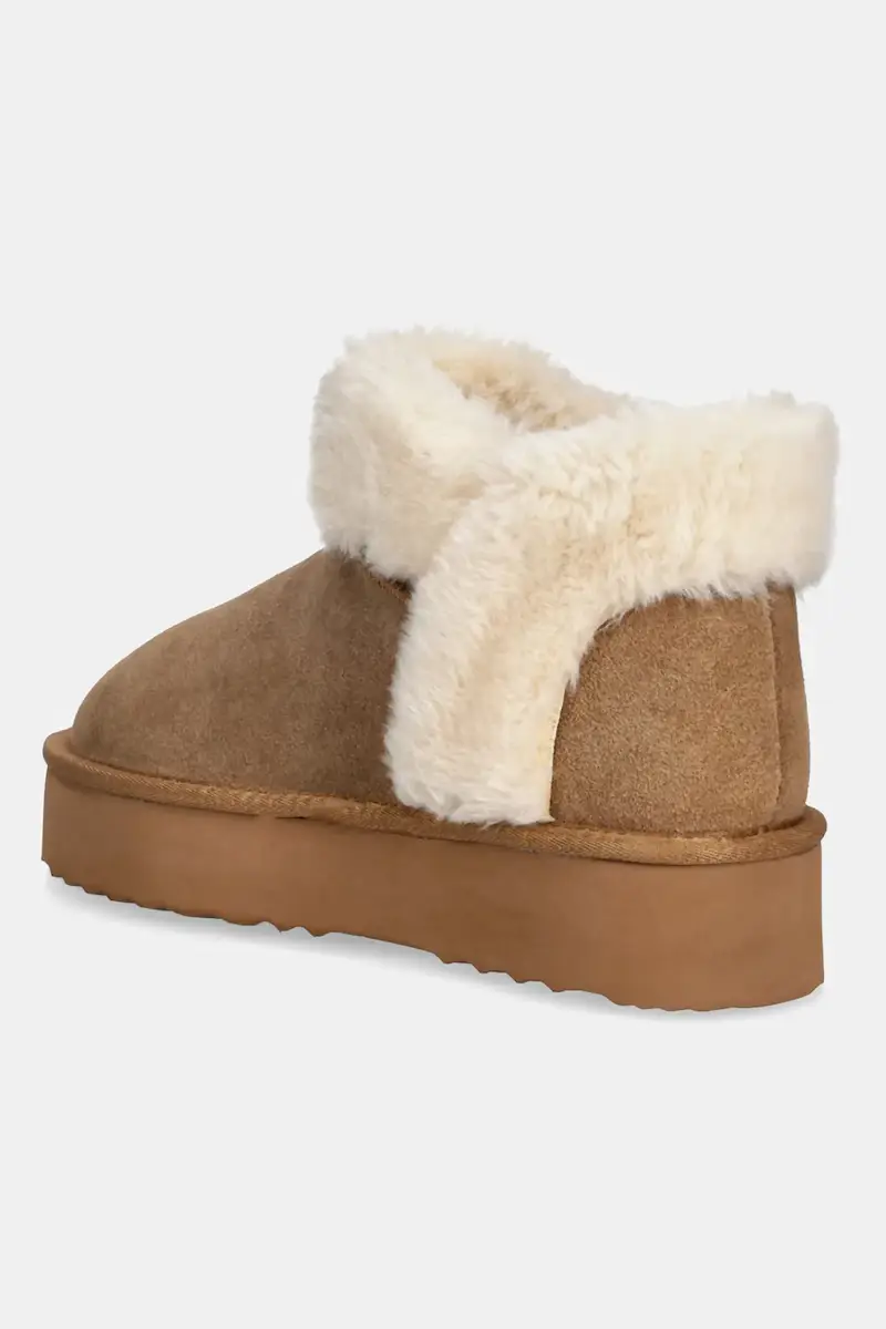 stivali da neve in camoscio colore marrone miniatura 3