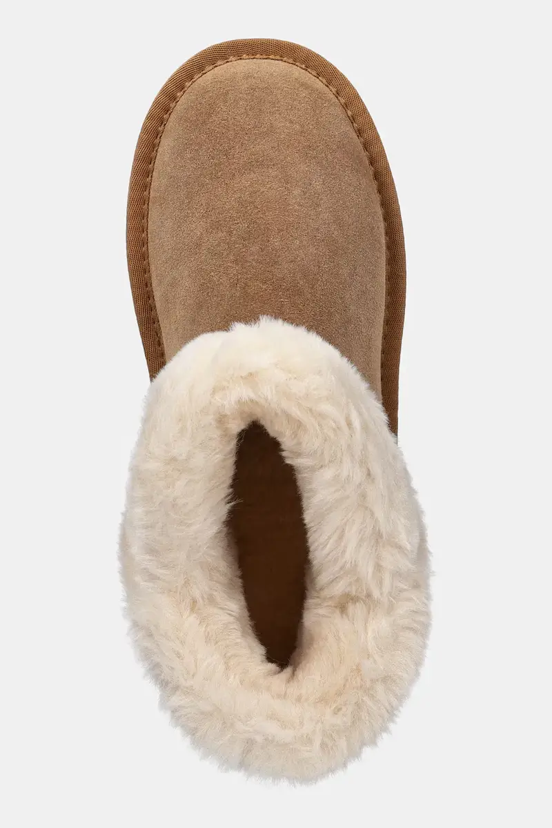 stivali da neve in camoscio colore marrone miniatura 4