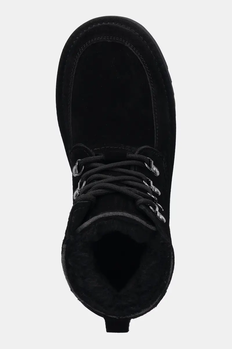 stivali da neve in camoscio colore nero miniatura 4