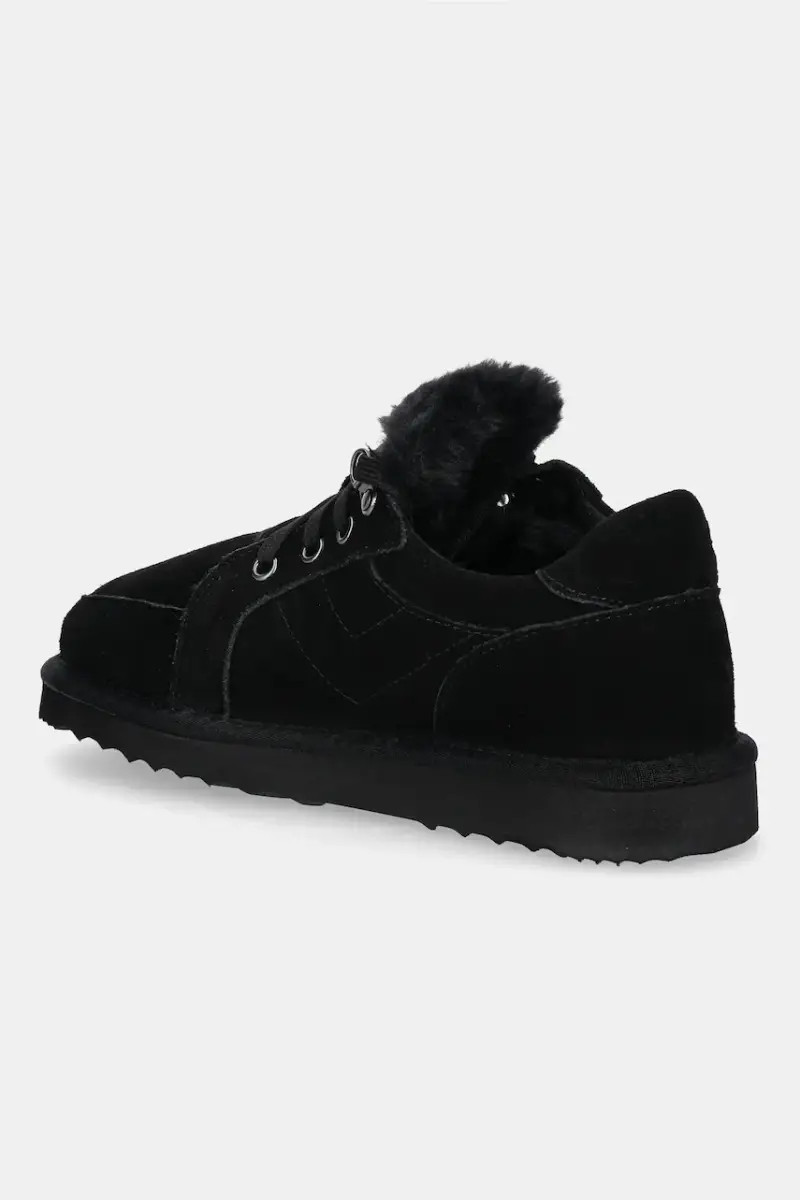 stivali da neve in camoscio colore nero miniatura 3