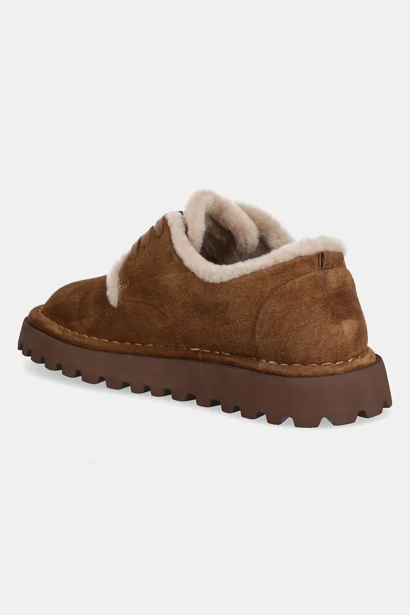 stivali da neve in camoscio donna colore marrone miniatura 4