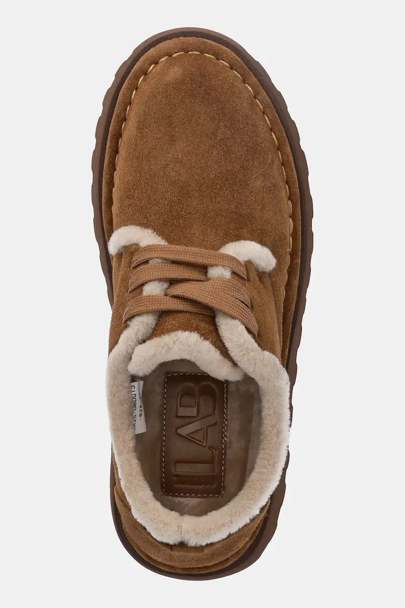 stivali da neve in camoscio donna colore marrone miniatura 5