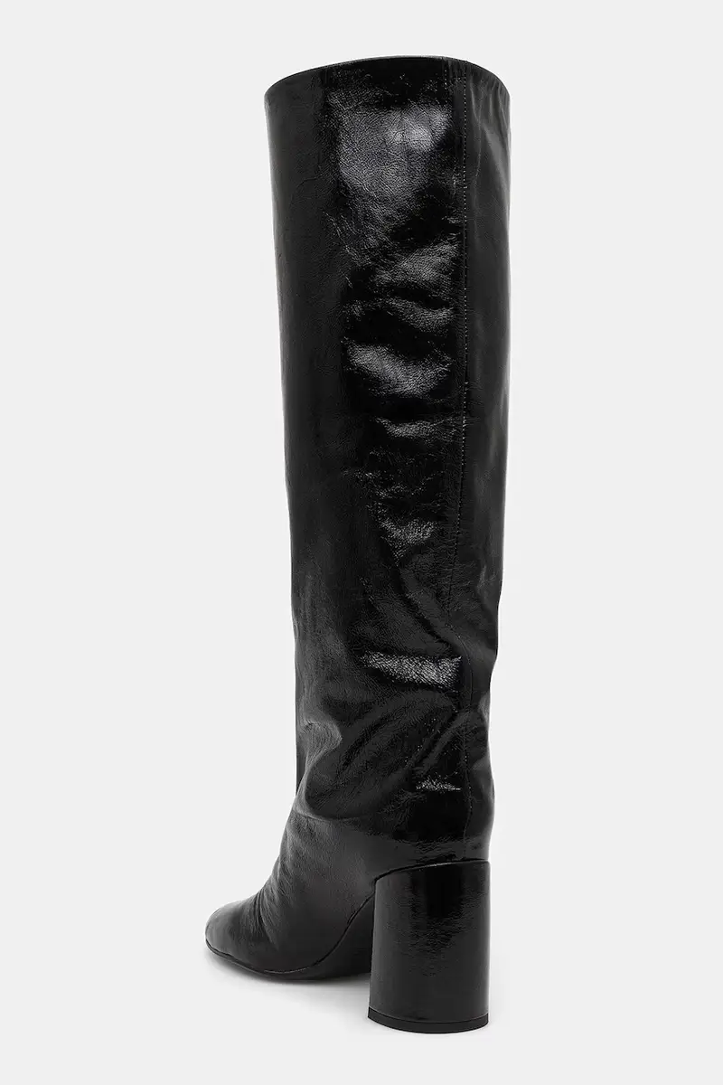 stivali in pelle colore nero miniatura 4