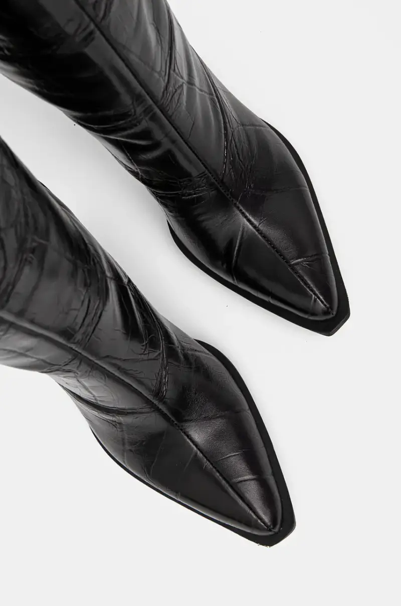 stivali in pelle donna colore nero miniatura 5