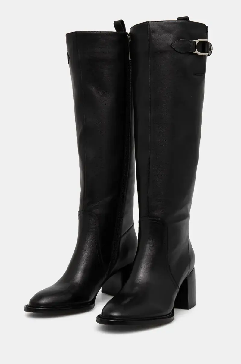 stivali in pelle donna colore nero miniatura 4