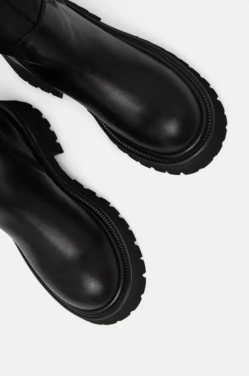 stivali in pelle donna colore nero miniatura 5