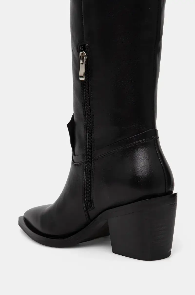 stivali in pelle donna colore nero miniatura 5