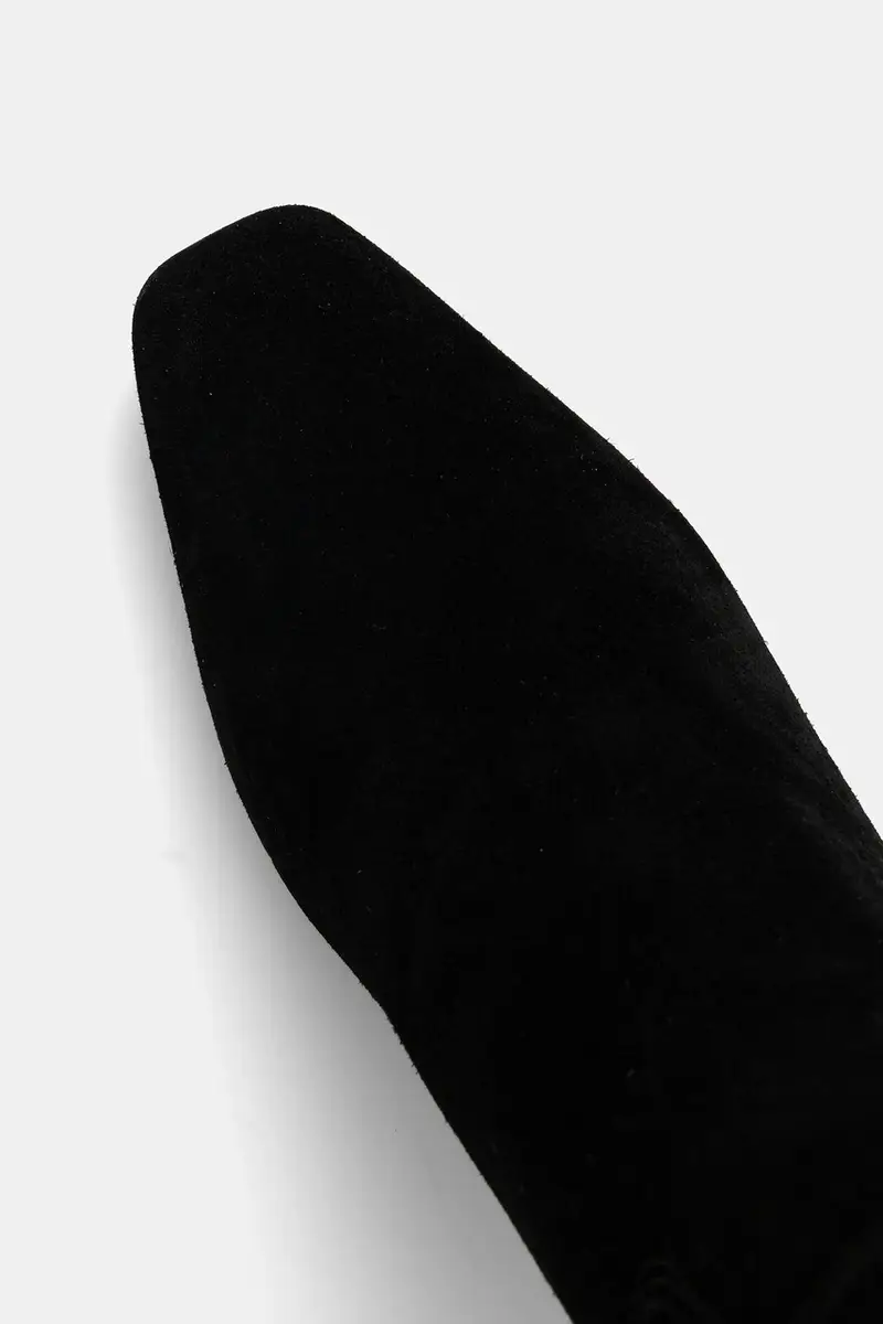 stivali in pelle scamosciata colore nero miniatura 5