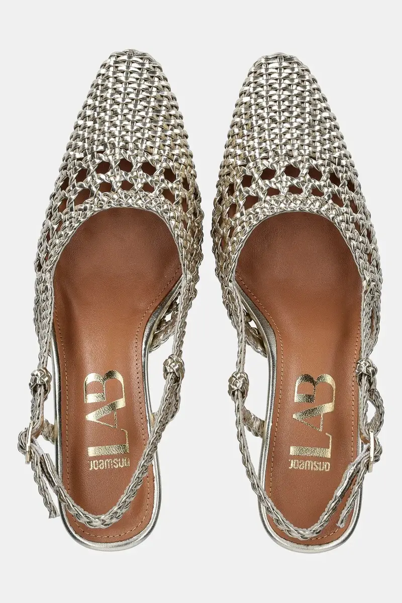 tacchi a spillo colore oro miniatura 4