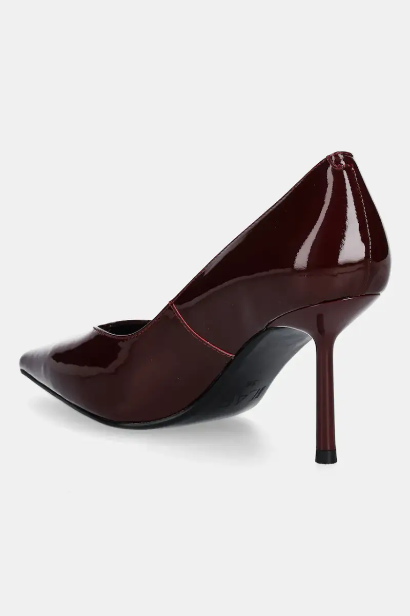 tacchi in pelle colore granata miniatura 4