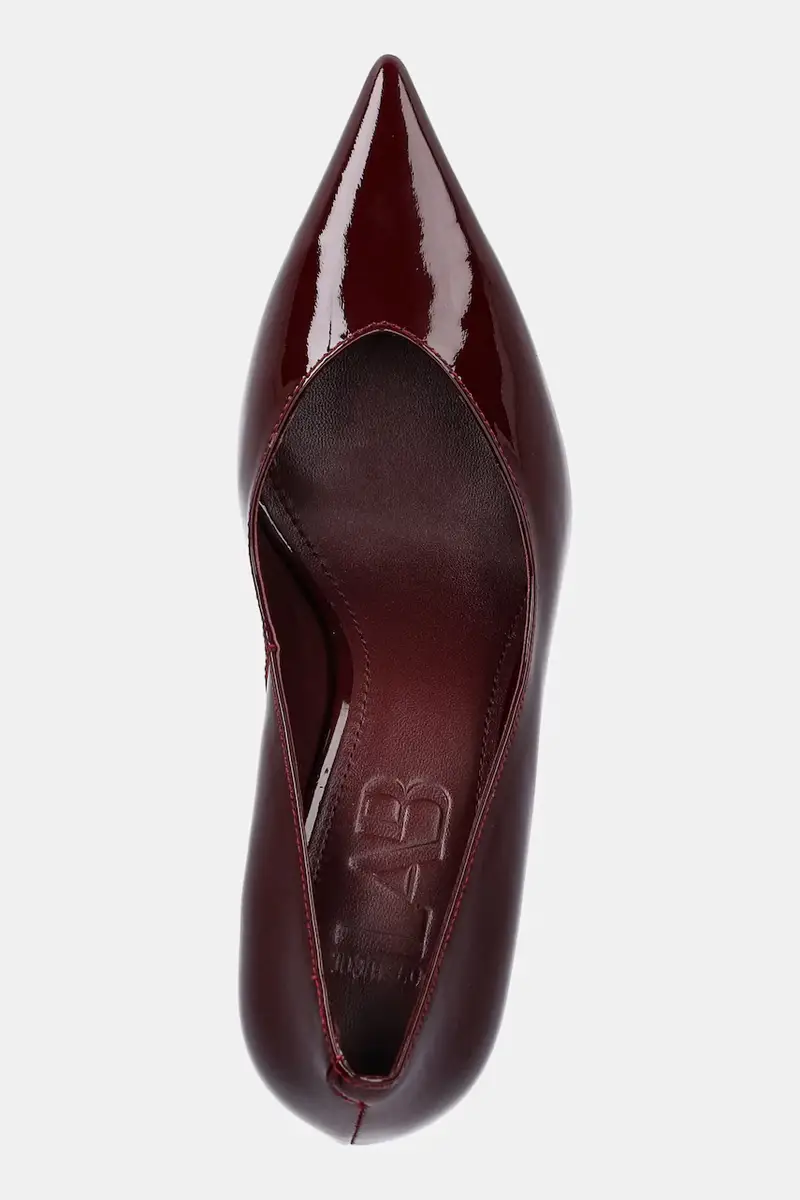 tacchi in pelle colore granata miniatura 5