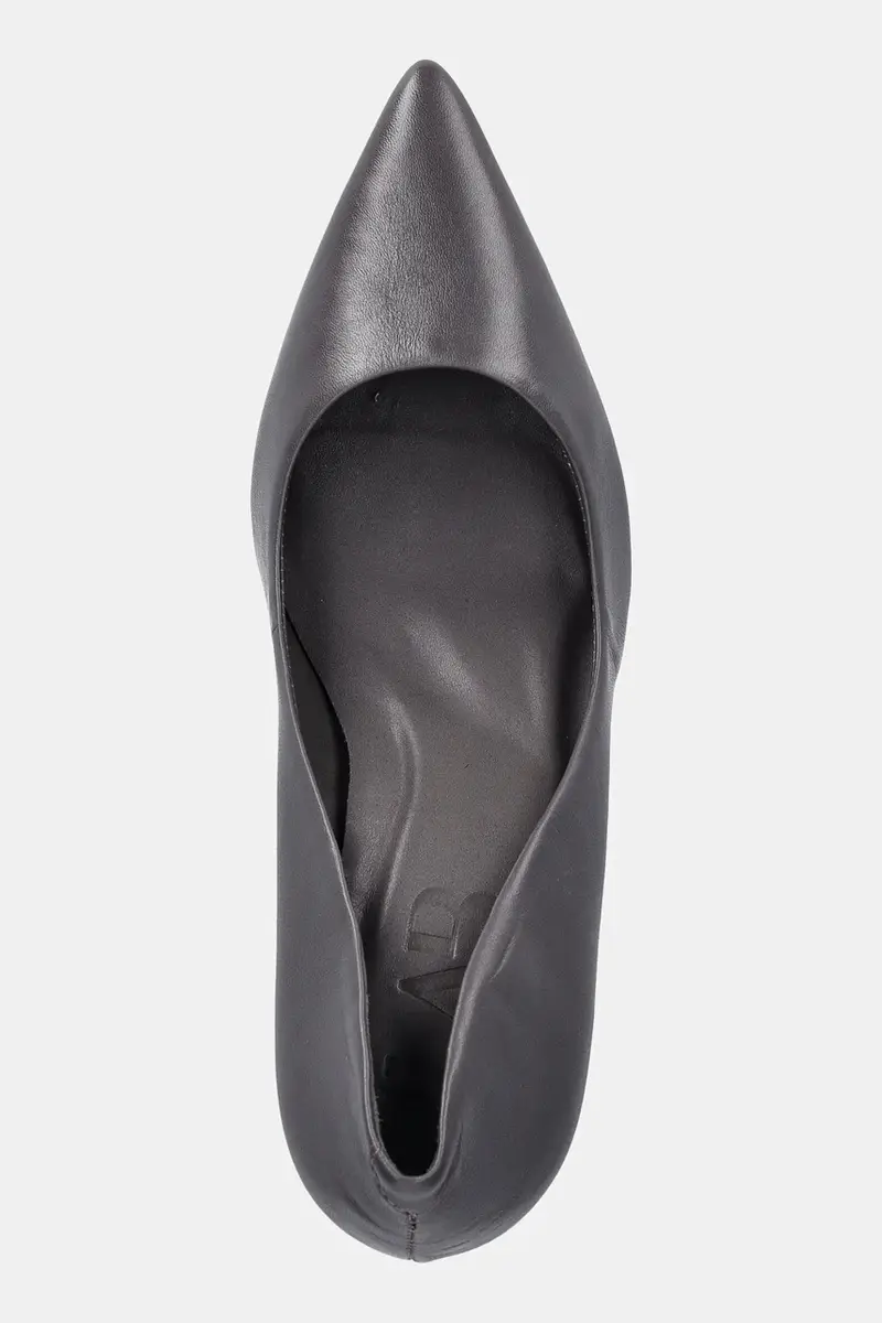 tacchi in pelle colore grigio miniatura 5