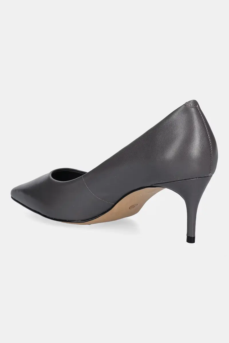 tacchi in pelle colore grigio miniatura 4