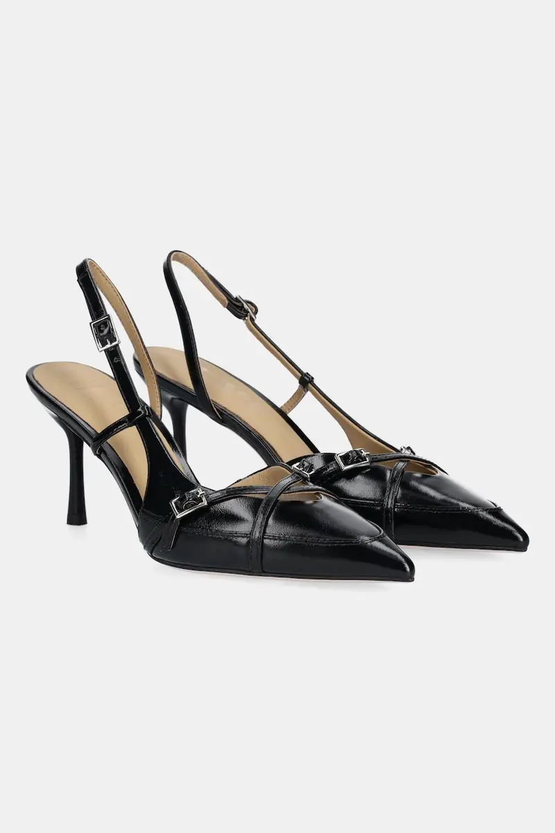 tacchi in pelle colore nero