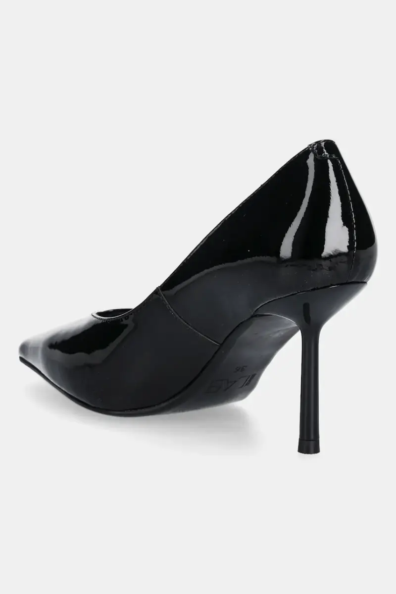 tacchi in pelle colore nero miniatura 4