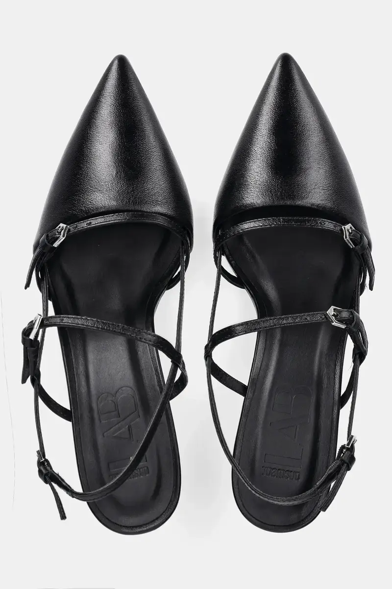 tacchi in pelle colore nero miniatura 4