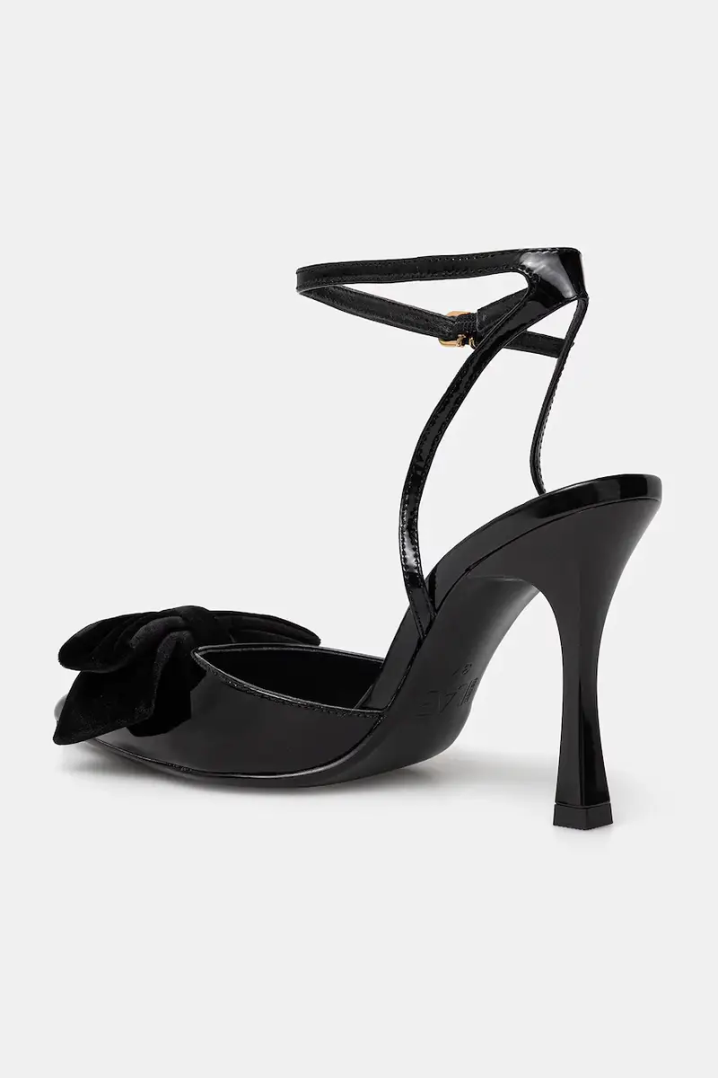 tacchi in pelle colore nero miniatura 4