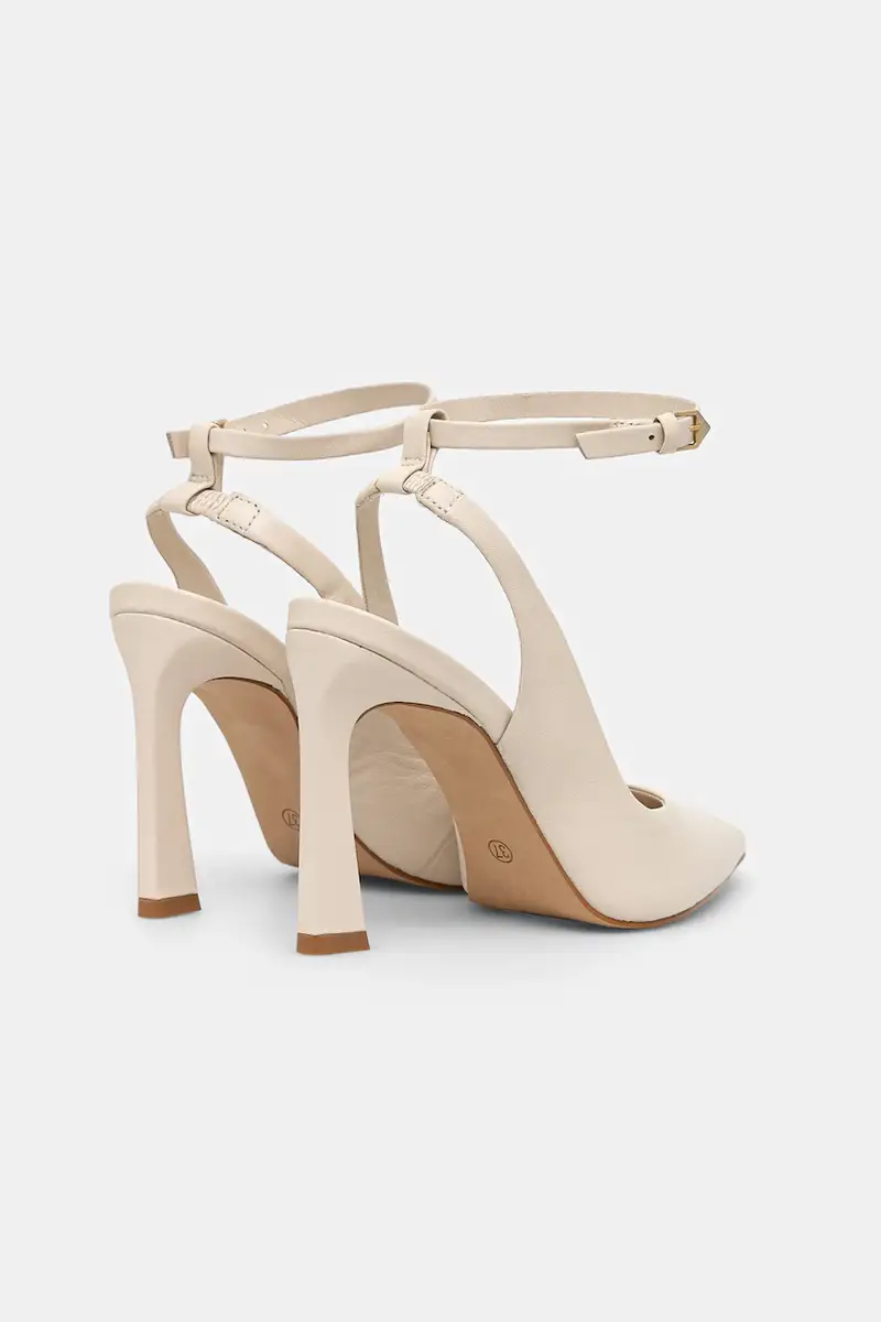 Answear Lab tacchi in pelle donna colore beige miniatura 3