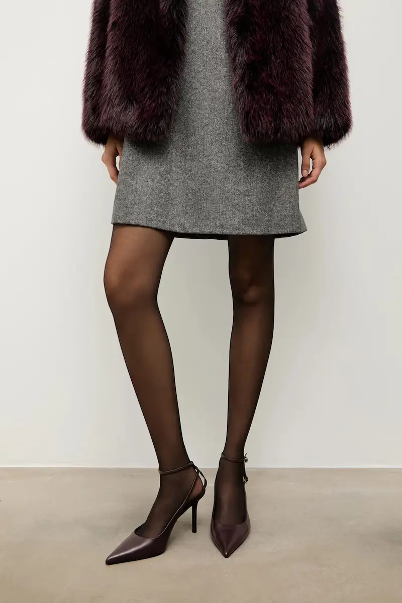 tacchi in pelle Granata miniatura 5