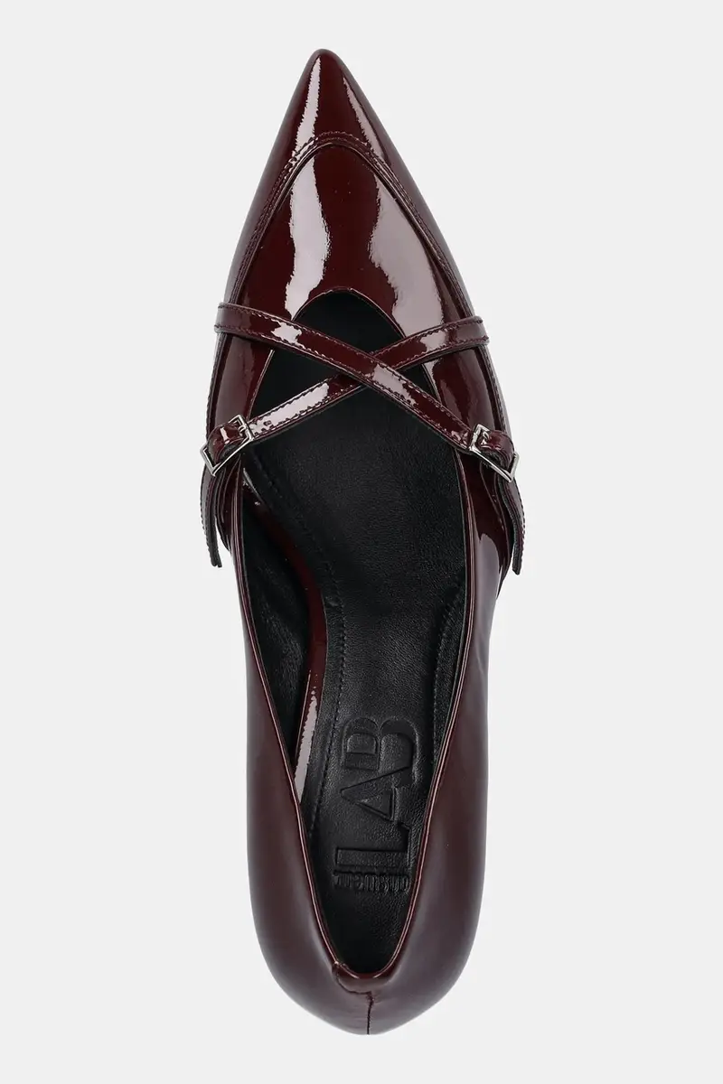 tacchi in pelle Granata miniatura 5