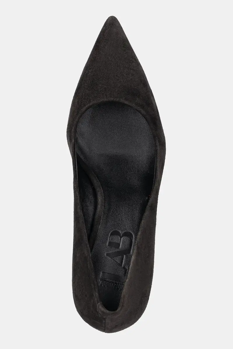 tacchi in pelle scamosciata colore marrone miniatura 5