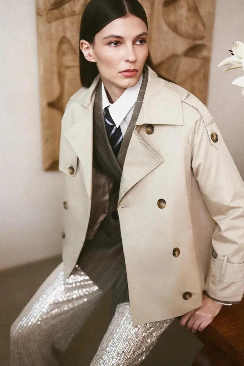 Answear Lab trench corto colore beige