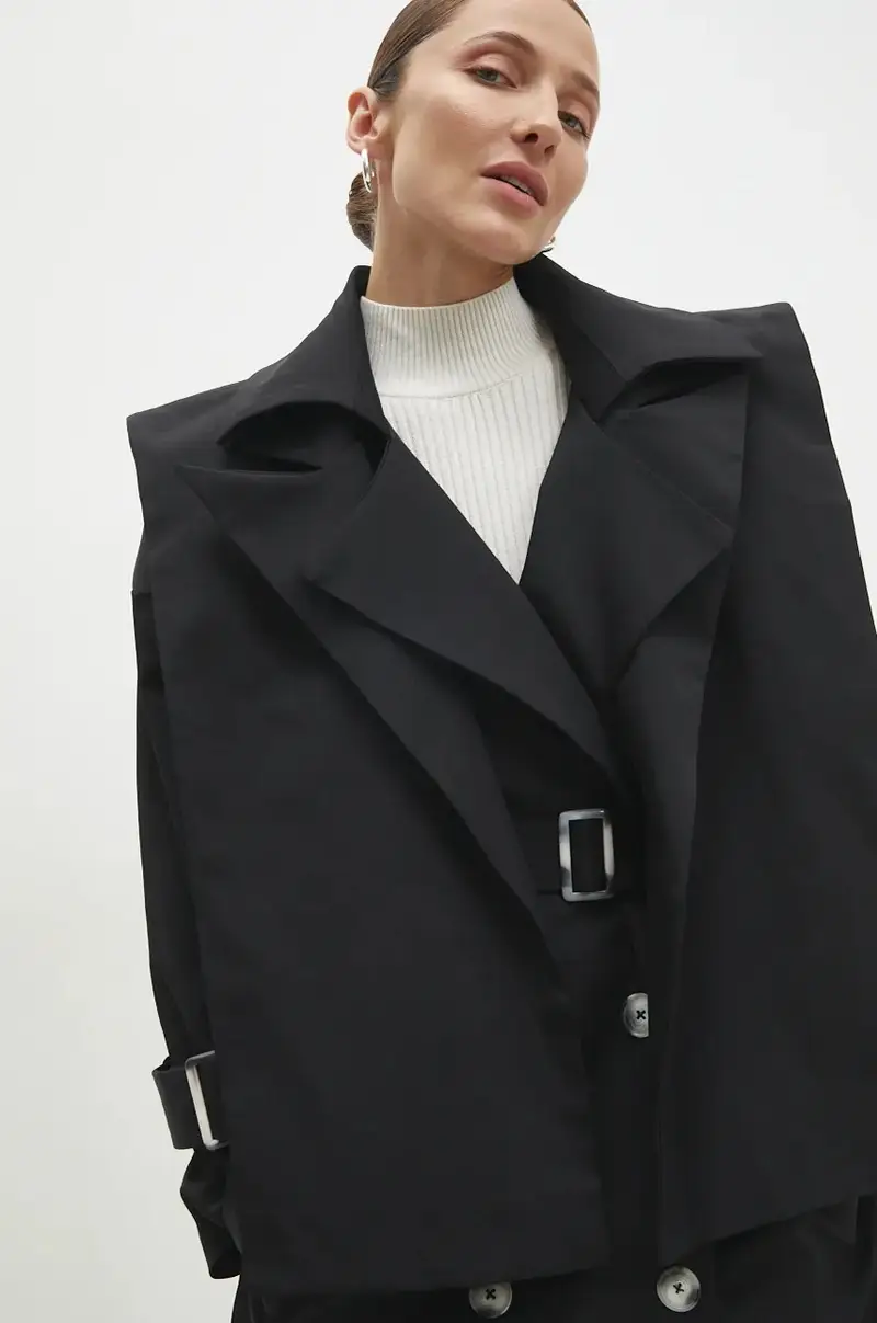 Answear.LAB Trench Donna Nero 3150058 miniatura 5