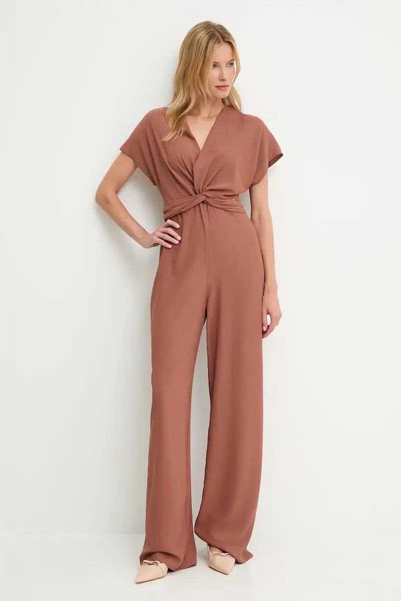 tuta elegante colore marrone miniatura 2