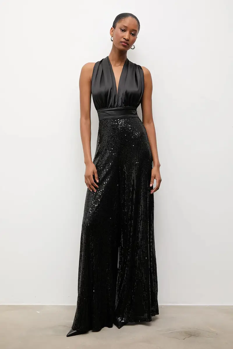 tuta elegante Nero miniatura 2