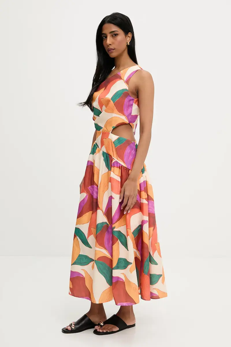 vestito colore arancione miniatura 2