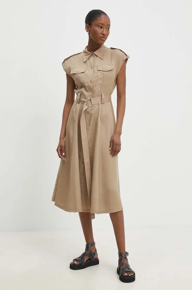 vestito colore beige miniatura 2