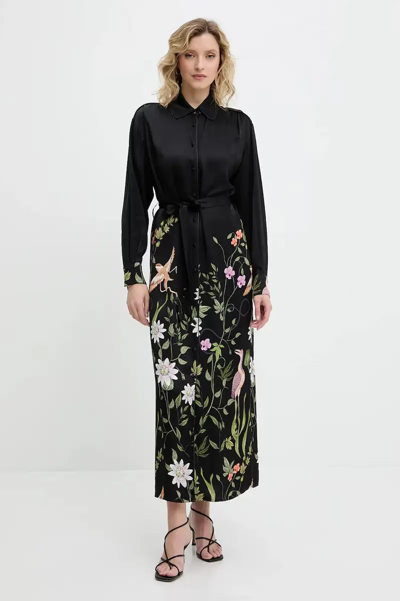 vestito colore beige Nero miniatura 2