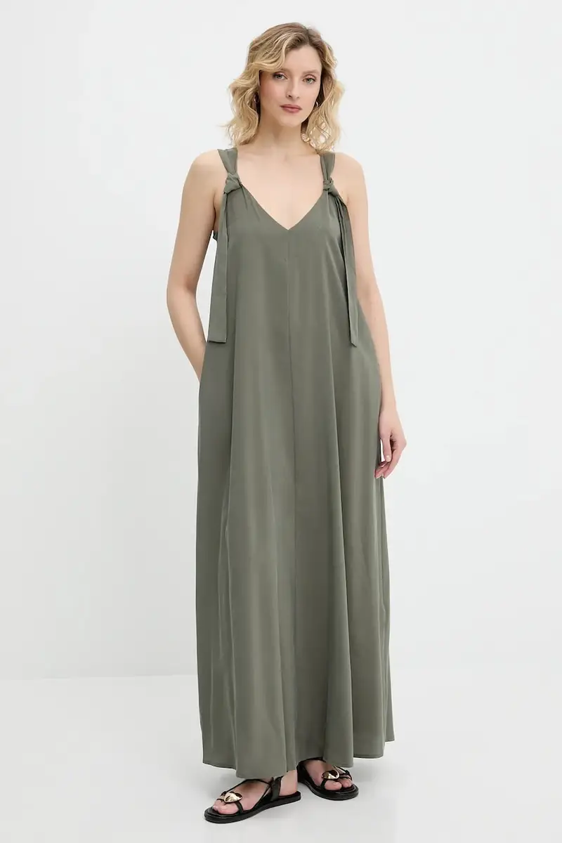 vestito colore beige Verde