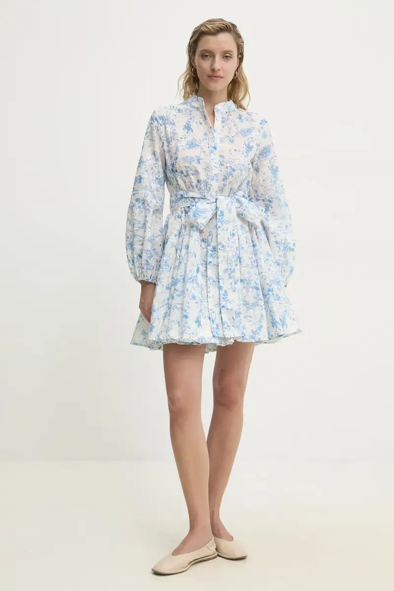 vestito colore blu miniatura 2