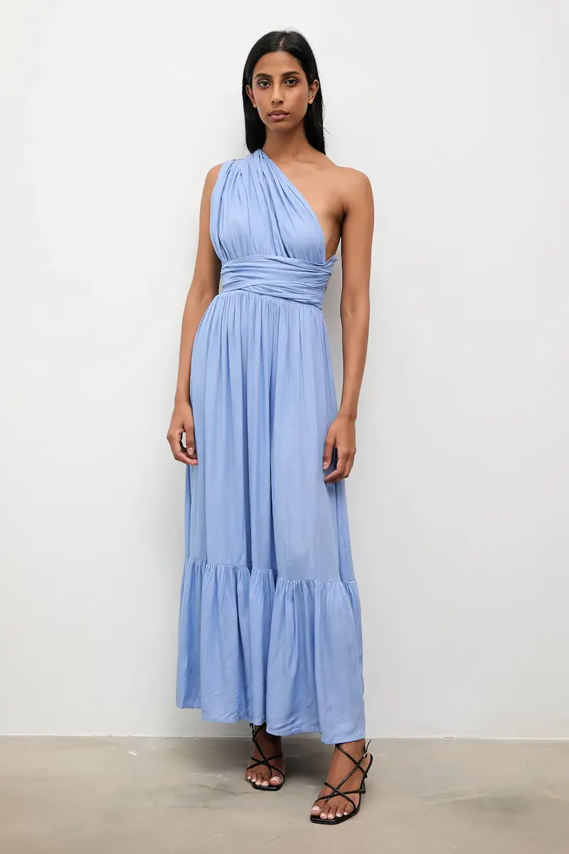 vestito colore blu miniatura 2