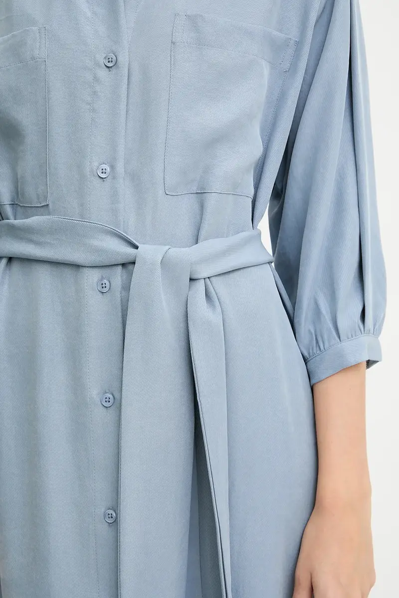 vestito colore blu miniatura 5