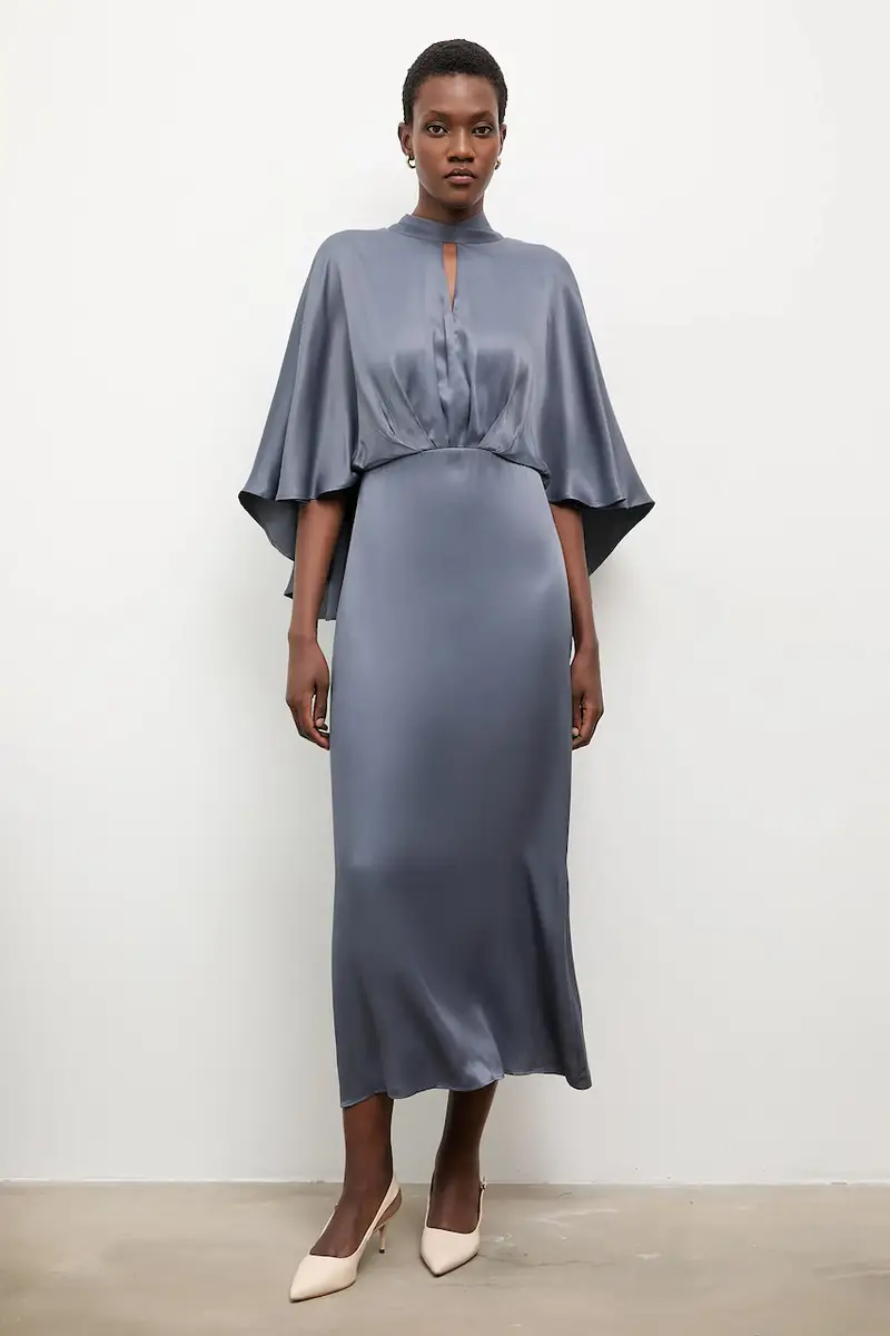 vestito colore blu navy miniatura 2