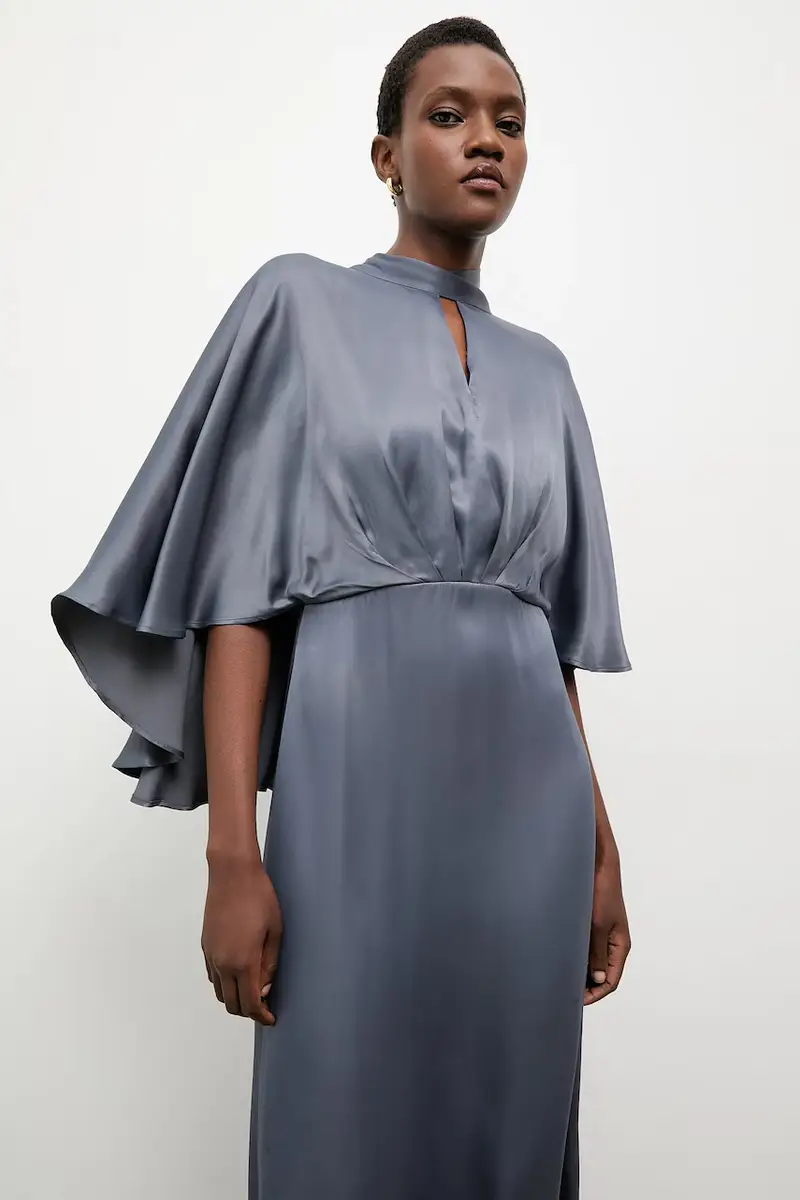 vestito colore blu navy miniatura 3