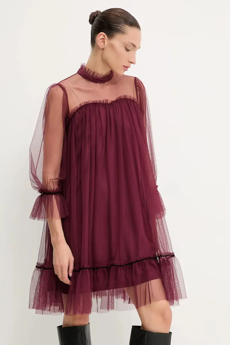 vestito colore granata miniatura 4