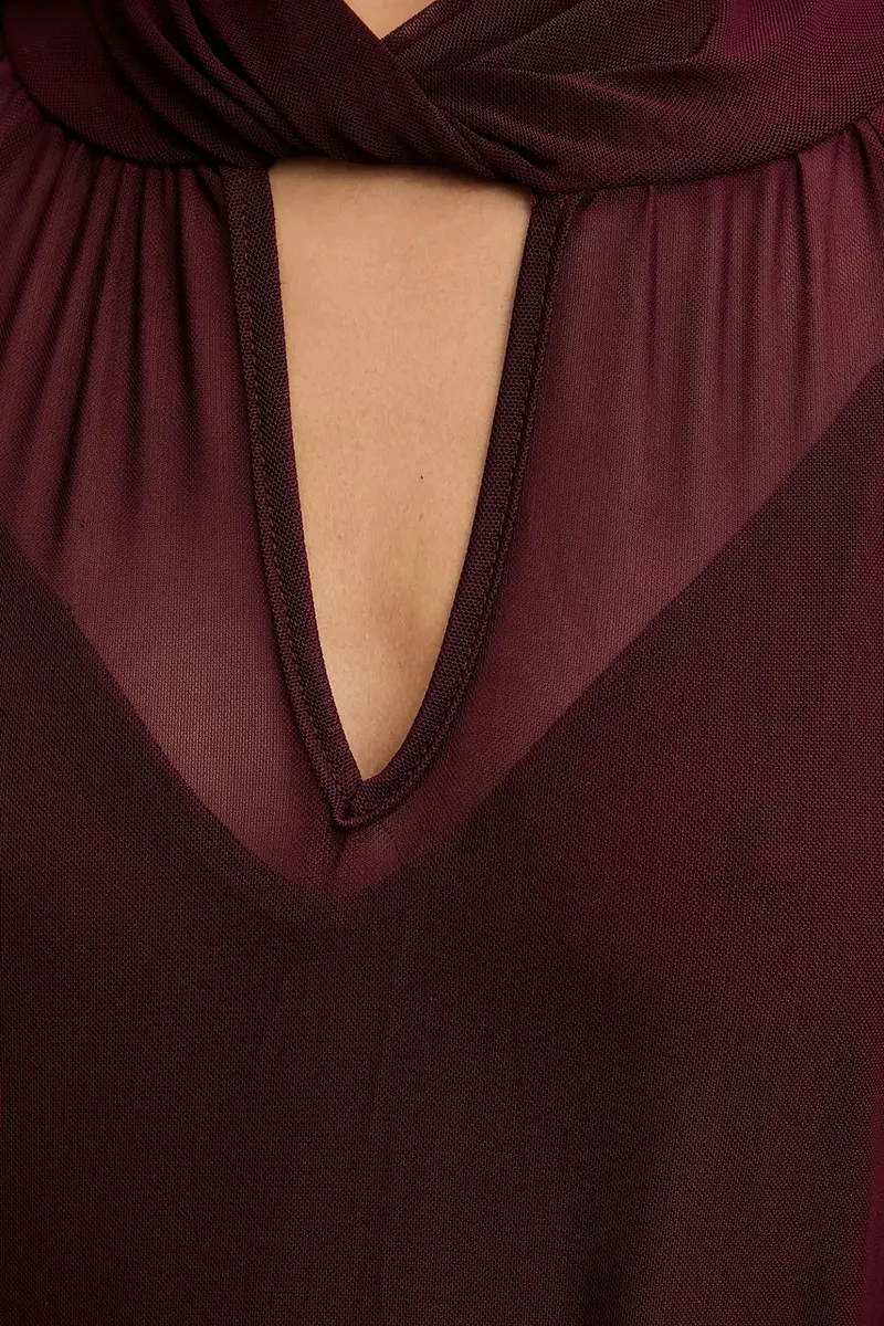 vestito colore granata miniatura 5