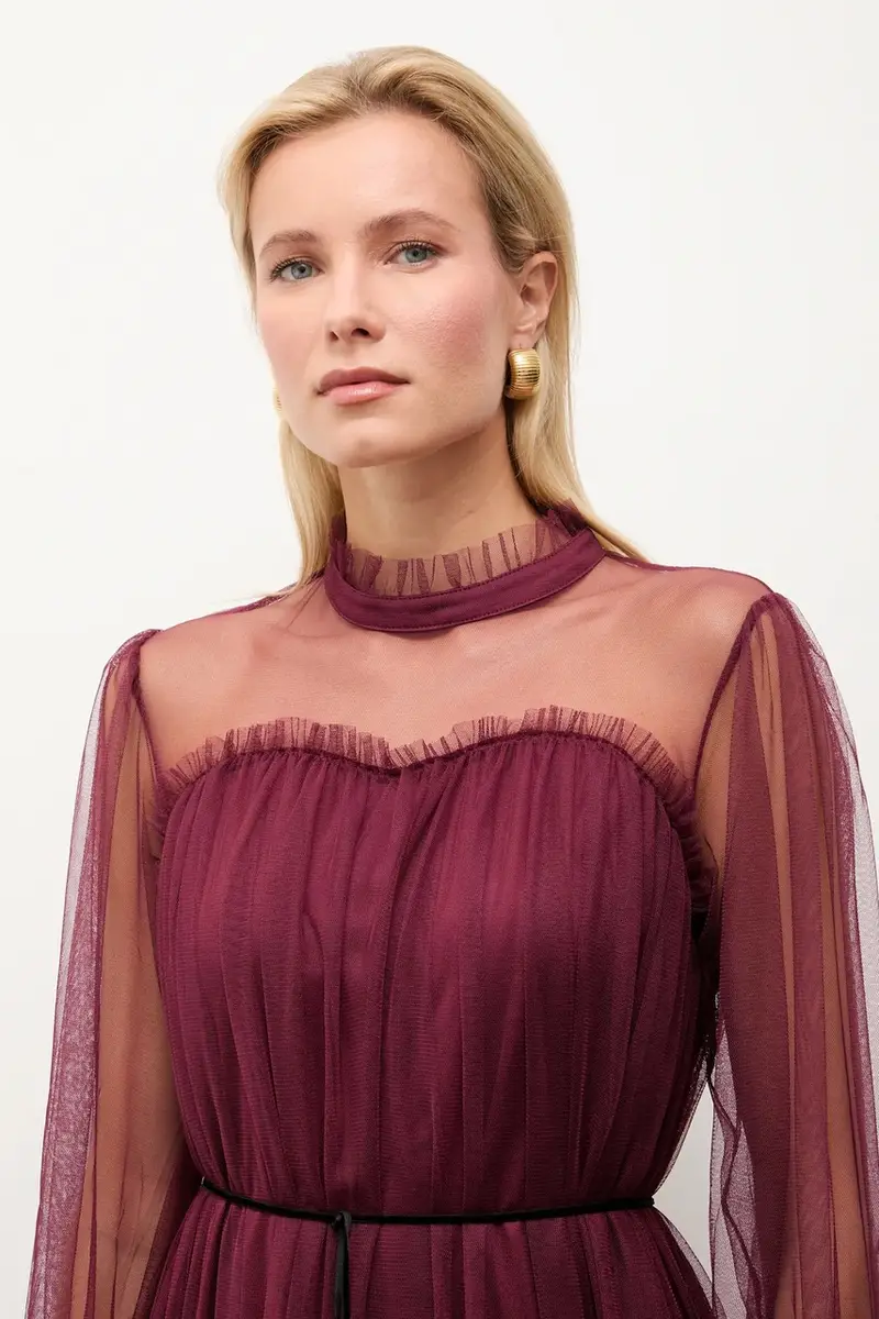 vestito colore granata miniatura 5