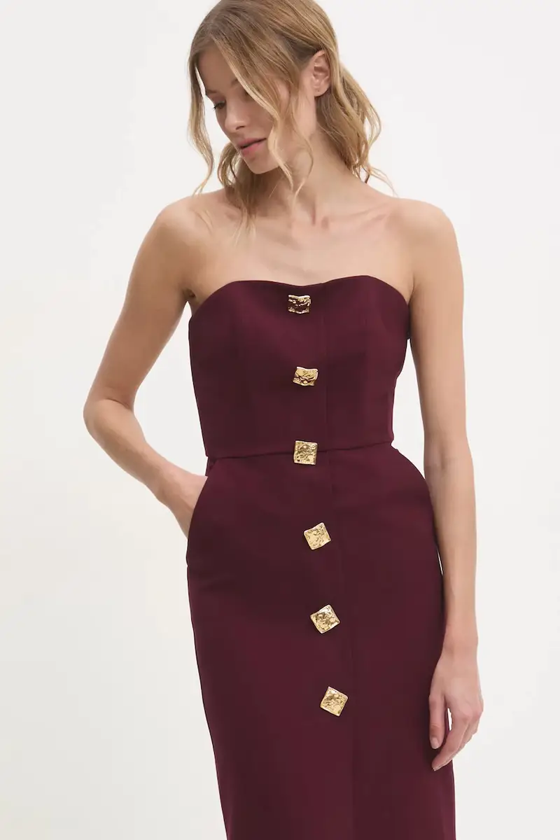 vestito colore granata miniatura 4