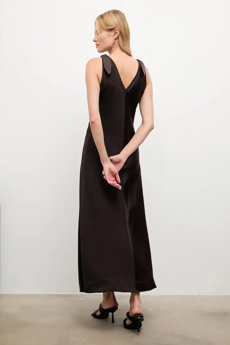 vestito colore marrone miniatura 3