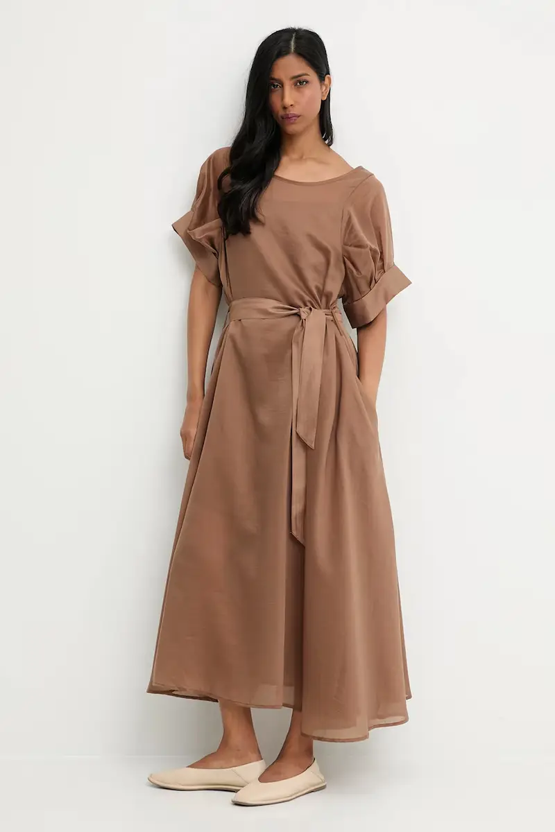 vestito colore marrone miniatura 2