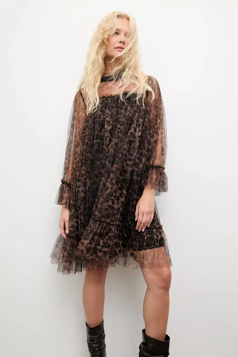 vestito colore marrone miniatura 2