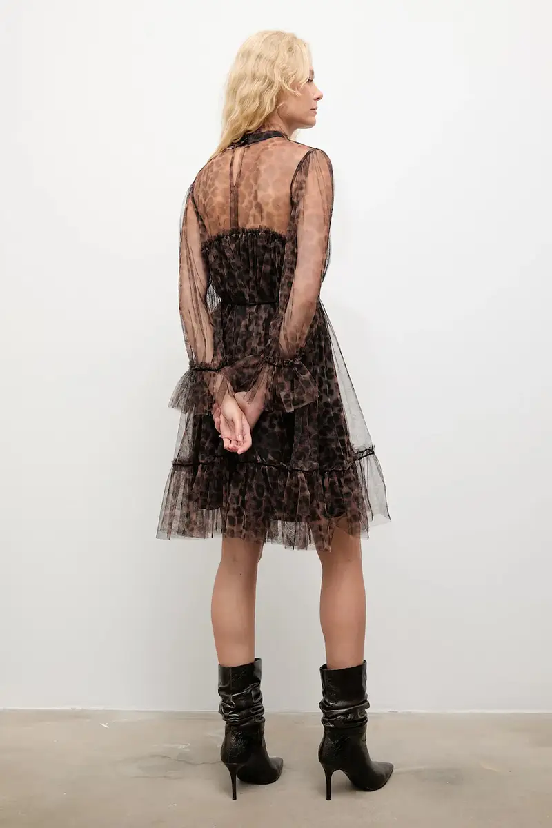 vestito colore marrone miniatura 3