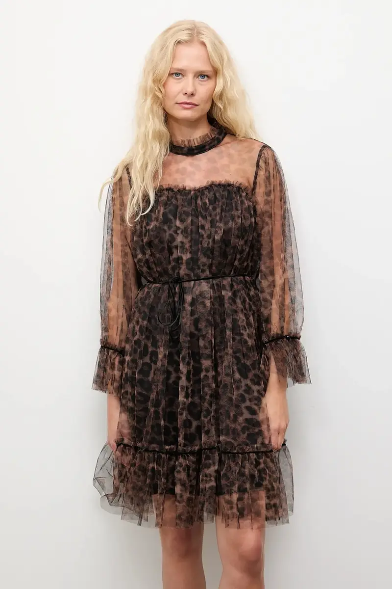 vestito colore marrone miniatura 4