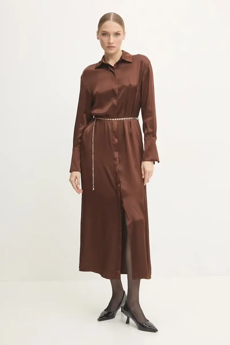 vestito colore marrone miniatura 2