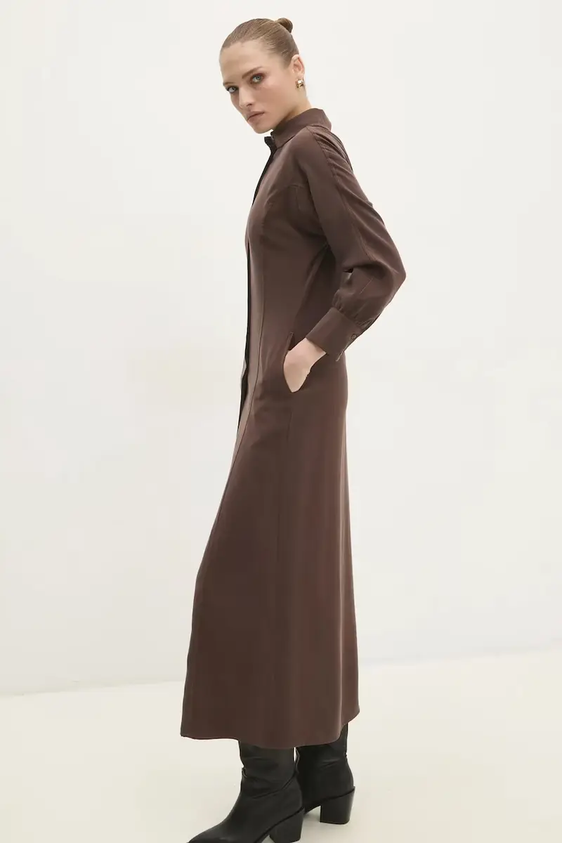 vestito colore marrone miniatura 2