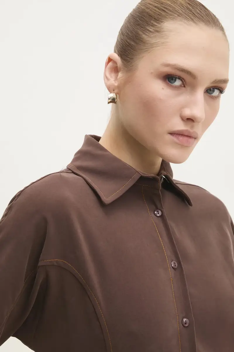 vestito colore marrone miniatura 4